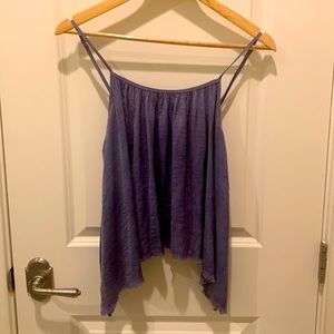 Aerie blue colored flowy top
